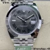 Rolex DateJust 41 126300 ARF  1:1 Best Edition 904L Steel Green Roman Dial on SS Jubilee Bracelet VR3235 - Super Clone Watch | 1:1 Best Version