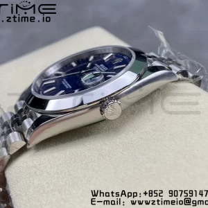 Rolex DateJust 41 126300 ARF 1:1 Best Edition 904L Steel Cadran albastru texturat pe brățară SS Jubilee VR3235 - Super Clone Watch | 1:1 Best Version