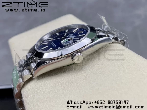 Rolex DateJust 41 126300 ARF 1:1 Best Edition 904L Steel Cadran albastru texturat pe brățară SS Jubilee VR3235 - Super Clone Watch | 1:1 Best Version