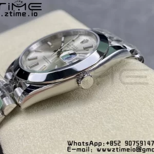Rolex DateJust 41 126300 ARF  1:1 Best Edition 904L Steel Silvery Dial on SS Jubilee Bracelet VR3235 - Super Clone Watch | 1:1 Best Version
