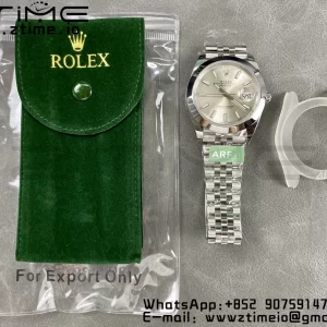 Rolex DateJust 41 126300 ARF  1:1 Best Edition 904L Steel Silvery Dial on SS Jubilee Bracelet VR3235 - Super Clone Watch | 1:1 Best Version