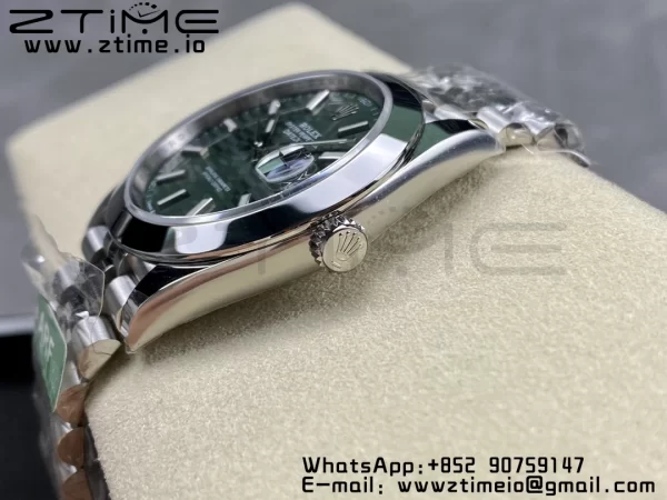Rolex DateJust 41 126300 ARF 1:1 Mejor Edición 904L Acero Esfera Verde Texturada en SS Jubilee Pulsera VR3235 - Super Clone Watch | 1:1 Mejor Versión