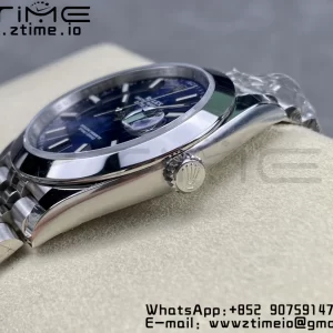 Rolex DateJust 41 126300 ARF 1:1 Best Edition 904L Steel Blue Dial on SS Jubilee Bracelet VR3235 - Super Clone Watch | 1:1 Best Version