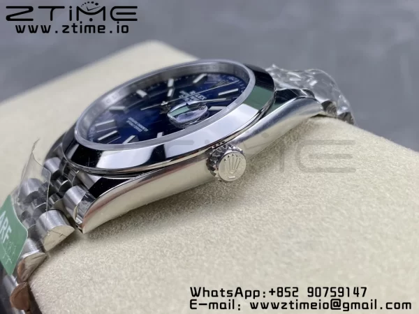 Rolex DateJust 41 126300 ARF 1:1 Best Edition 904L Steel Blue Dial on SS Jubilee Bracelet VR3235 - Super Clone Watch | 1:1 Best Version