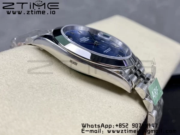 Rolex DateJust 41 126300 ARF  1:1 Best Edition 904L Steel Blue Roman Dial on SS Jubilee Bracelet VR3235 - Super Clone Watch | 1:1 Best Version