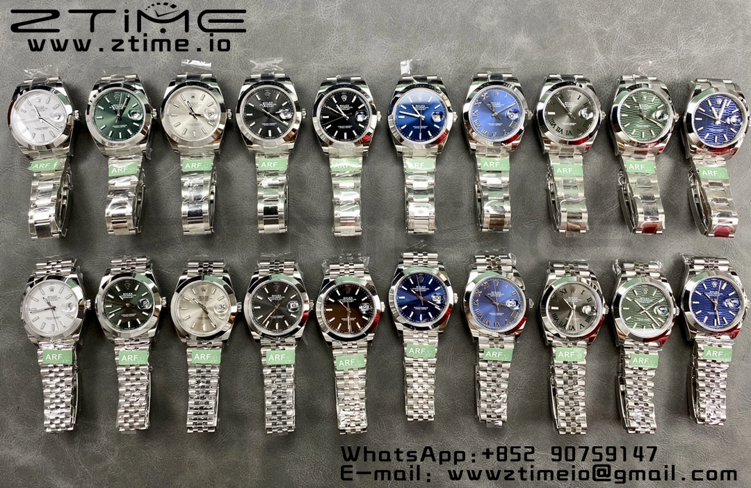 Rolex DateJust 41 126300 ARF  1:1 Best Edition 904L Steel Silvery Dial on SS Jubilee Bracelet VR3235 - Super Clone Watch | 1:1 Best Version