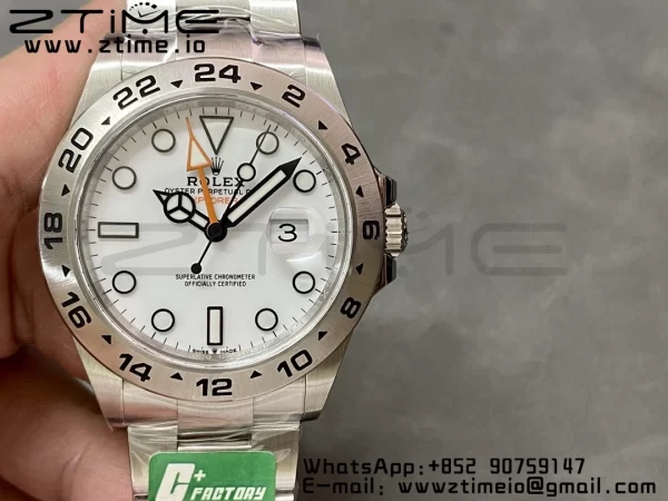 Rolex Explorer II 42mm 226570 904L SS C+F 1:1 Best Edition White Dial on Bracelet VR3285 CHS - Super Clone Watch | 1:1 Best Version