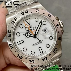 Rolex Explorer II 42mm 226570 904L SS C+F 1:1 Best Edition White Dial on Bracelet VR3285 CHS - Super Clone Watch | 1:1 Best Version
