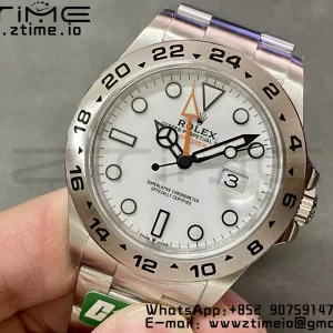Rolex Explorer II 42mm 226570 904L SS C+F 1:1 Best Edition White Dial on Bracelet VR3285 CHS - Super Clone Watch | 1:1 Best Version