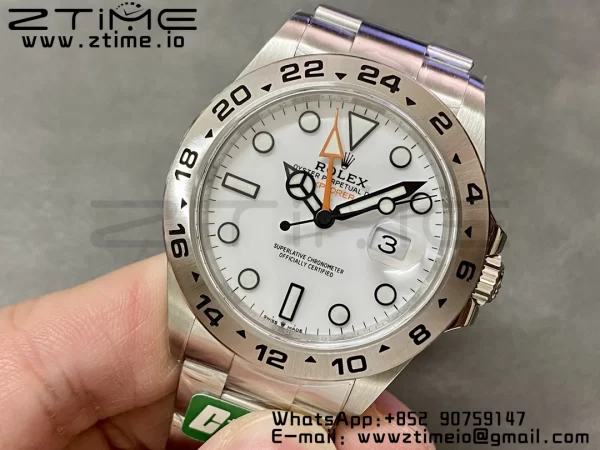 Rolex Explorer II 42mm 226570 904L SS C+F 1:1 Best Edition White Dial on Bracelet VR3285 CHS - Super Clone Watch | 1:1 Best Version