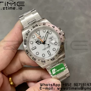 Rolex Explorer II 42mm 226570 904L SS C+F 1:1 Best Edition White Dial on Bracelet VR3285 CHS - Super Clone Watch | 1:1 Best Version