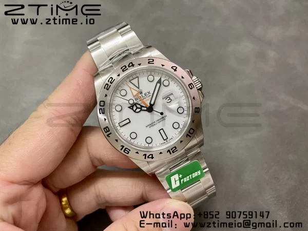 Rolex Explorer II 42mm 226570 904L SS C+F 1:1 Best Edition White Dial on Bracelet VR3285 CHS - Super Clone Watch | 1:1 Best Version