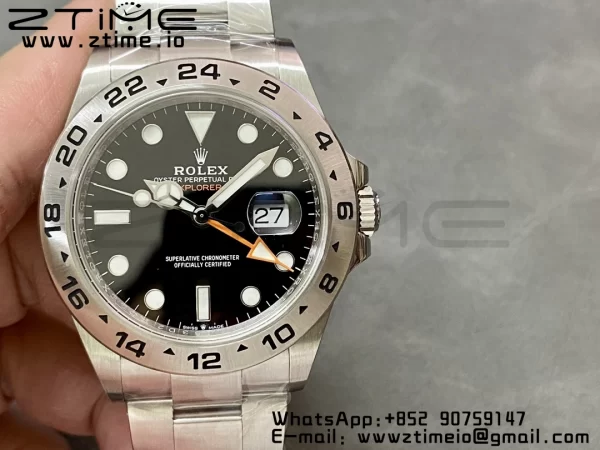Rolex Explorer II 42mm 226570 904L SS C+F 1:1 Best Edition Black Dial on Bracelet VR3285 CHS - Super Clone Watch | 1:1 Best Version