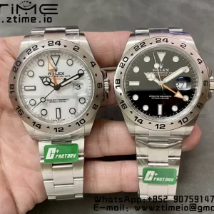Rolex Explorer II 42mm 226570 904L SS C+F 1:1 Best Edition Black Dial on Bracelet VR3285 CHS - Super Clone Watch | 1:1 Best Version