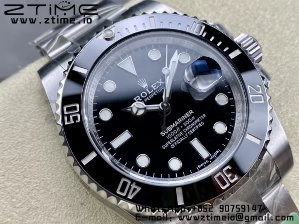 Rolex Submariner 116610 LN Black Ceramic ARF 904L 1:1 Best Edition on SS Bracelet SA3135 - Super Clone Watch | 1:1 Best Version