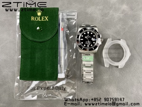 Rolex Submariner 116610 LN Black Ceramic ARF 904L 1:1 Best Edition on SS Bracelet SA3135 - Super Clone Watch | 1:1 Best Version