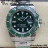 Rolex Submariner 116610 LV Green Ceramic ARF 904L 1:1 Best Edition on SS Bracelet SA3135 - Super Clone Watch | 1:1 Best Version