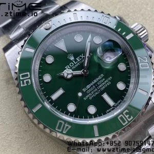 Rolex Submariner 116610 LV Verde Cerámica ARF 904L 1:1 Mejor Edición en SS Pulsera SA3135 - Super Clone Watch | 1:1 Mejor Versión