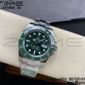 Rolex Submariner 116610 LV Verde Cerámica ARF 904L 1:1 Mejor Edición en SS Pulsera SA3135 - Super Clone Watch | 1:1 Mejor Versión