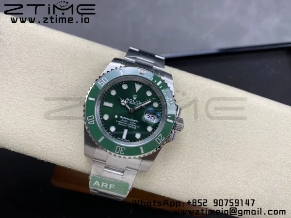Rolex Submariner 116610 LV Verde Cerámica ARF 904L 1:1 Mejor Edición en SS Pulsera SA3135 - Super Clone Watch | 1:1 Mejor Versión