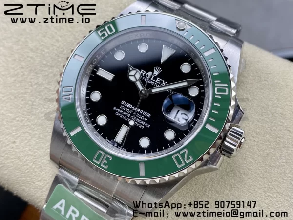 Rolex Submariner 41mm 126610 LV Kermit 904L Steel ARF 1:1 Best Edition VR3235 - Super Clone Watch | 1:1 Best Version