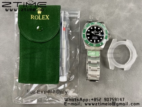 Rolex Submariner 41mm 126610 LV Kermit 904L Steel ARF 1:1 Best Edition VR3235 - Super Clone Watch | 1:1 Best Version