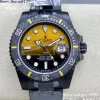 Rolex Submariner DIW DLC VSF 1:1 Best Edition Black/Yellow Dial on DLC Bracelet VS3135 - Super Clone Watch | 1:1 Best Version