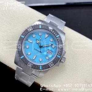 Rolex Submariner DIW Sandblasted VSF 1:1 Best Edition Tiffany Blue Dial on SS Bracelet VS3135 - Super Clone Watch | 1:1 Nejlepší verze