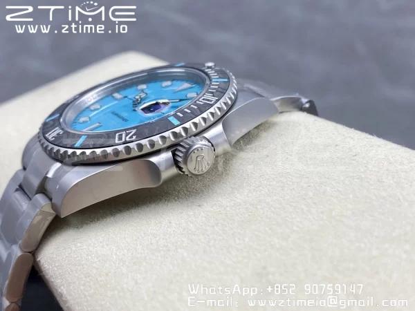 Rolex Submariner DIW Sandblasted VSF 1:1 Best Edition Tiffany Blue Dial on SS Bracelet VS3135 - Super Clone Watch | 1:1 Nejlepší verze
