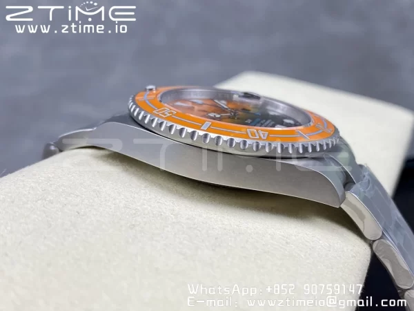 Rolex Submariner DIW Sandblasted VSF 1:1 Best Edition Πορτοκαλί Κεραμικό Bezel Πορτοκαλί/μαύρο καντράν σε βραχιόλι SS VS3135 - Super Clone Watch | 1:1 Best Version
