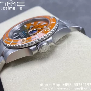 Rolex Submariner DIW Sandblasted VSF 1:1 Best Edition Πορτοκαλί Κεραμικό Bezel Πορτοκαλί/μαύρο καντράν σε βραχιόλι SS VS3135 - Super Clone Watch | 1:1 Best Version