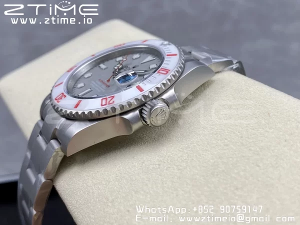 Rolex Submariner Sandblasted DIWF Best Edition White Bezel Gray Dial Dial on SS Bracelet VR3135 - Super Clone Watch | 1:1 Best Version