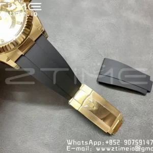 Rolex Skydweller 336238 YG Noob Best Edition YG Dial on Oysterflex Strap A23J - Super Clone Watch | 1:1 Best Version