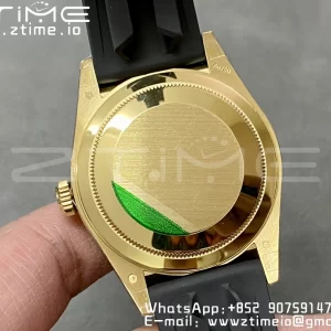 Rolex Skydweller 336238 YG Noob Best Edition Black Dial on Oysterflex Strap A23J - Super Clone Watch | 1:1 Best Version