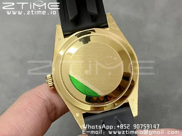 Rolex Skydweller 336238 YG Noob Best Edition Black Dial on Oysterflex Strap A23J - Super Clone Watch | 1:1 Best Version