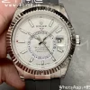Rolex Skydweller 336239 SS Noob Best Edition White Dial on Oysterflex Strap A23J - Super Clone Watch | 1:1 Best Version