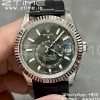 Rolex Skydweller 326934 SS Noob Best Edition Green Dial on Oysterflex Strap A23J - Super Clone Watch | 1:1 Best Version