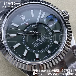 ロレックス スカイドゥエラー 326934 SS Noob ベストエディション ブラックダイヤル SSブレスレット A23J - スーパークローン時計｜1:1 ベストバージョン