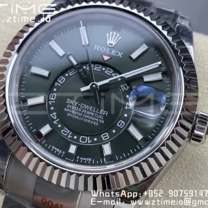 ロレックス スカイドゥエラー 326934 SS Noob ベストエディション ブラックダイヤル SSブレスレット A23J - スーパークローン時計｜1:1 ベストバージョン