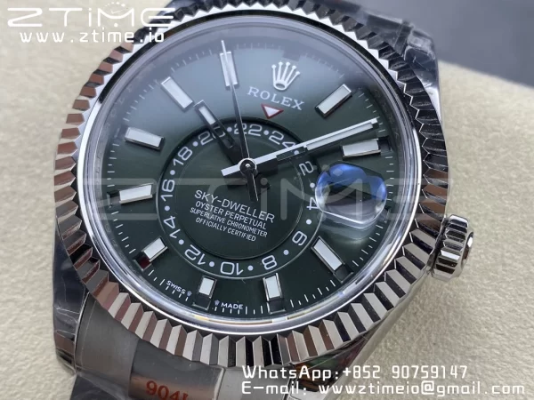 ロレックス スカイドゥエラー 326934 SS Noob ベストエディション ブラックダイヤル SSブレスレット A23J - スーパークローン時計｜1:1 ベストバージョン
