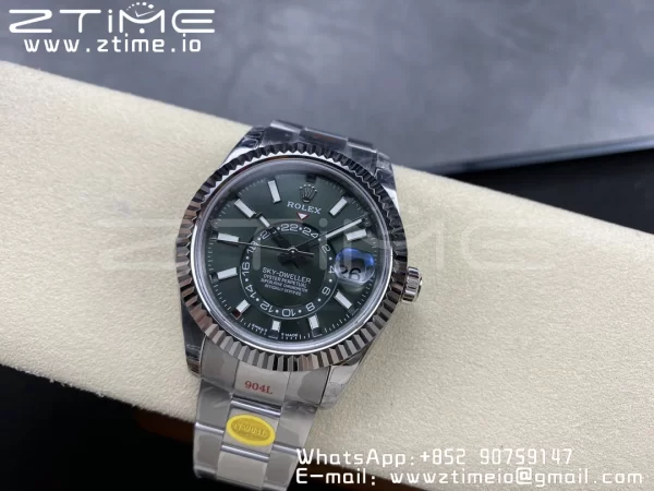 ロレックス スカイドゥエラー 326934 SS Noob ベストエディション ブラックダイヤル SSブレスレット A23J - スーパークローン時計｜1:1 ベストバージョン