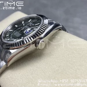 ロレックス スカイドゥエラー 326934 SS Noob ベストエディション ブラックダイヤル SSブレスレット A23J - スーパークローン時計｜1:1 ベストバージョン