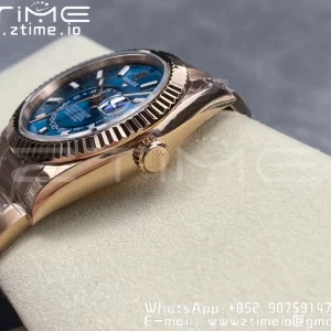 Rolex Skydweller 336935 RG Noob Best Edition Blue Dial on RG Bracelet A23J - Super Clone Watch | 1:1 Best Version