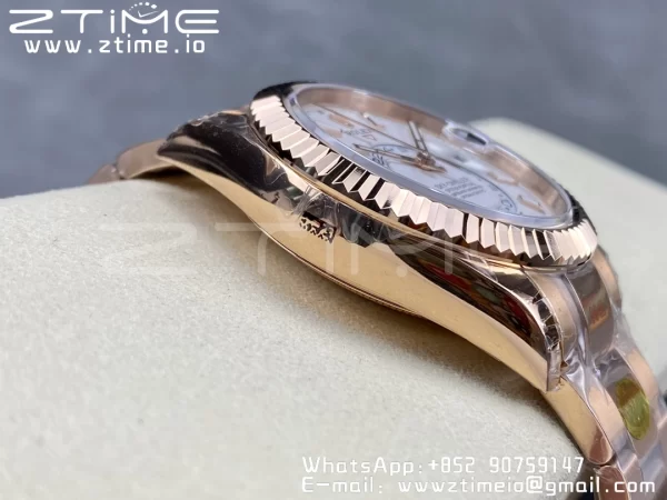 Rolex Skydweller 336935 RG Noob Best Edition Quadrante Bianco su Bracciale RG A23J - Orologio Super Clone | 1:1 Miglior Versione