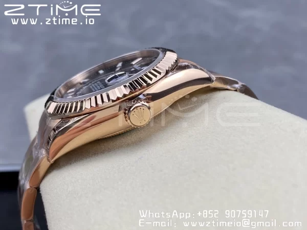 Rolex Skydweller 336935 RG Noob Best Edition Blue Dial on RG Bracelet A23J - Super Clone Watch | 1:1 Best Version