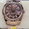 Rolex Skydweller 336935 RG Noob Best Edition Cadran maro pe brățară RG A23J - Super Clone Watch | 1:1 Best Version