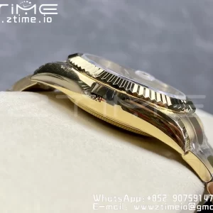 Rolex Skydweller 326938 YG Noob Mejor Edición Esfera Blanca en YG Pulsera A23J - Super Clone Watch | 1:1 Mejor Versión