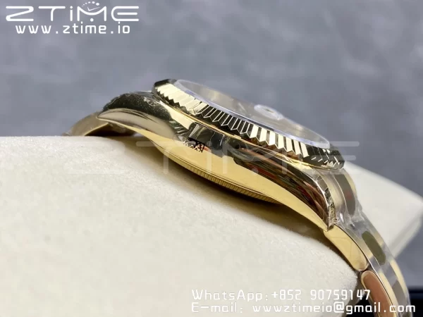 Rolex Skydweller 326938 YG Noob Mejor Edición Esfera Blanca en YG Pulsera A23J - Super Clone Watch | 1:1 Mejor Versión