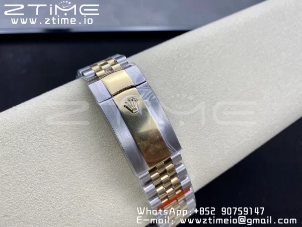 Rolex Skydweller 326933 SS/YG Noob Best Edition Schwarzes Zifferblatt auf SS/YG Jubilee Armband A23J - Super Clone Watch | 1:1 Best Version