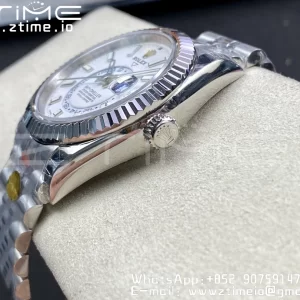 Rolex Skydweller 326934 SS Noob Best Edition White Dial on SS Jubilee Bracelet A23J - Super Clone Watch | 1:1 Nejlepší verze